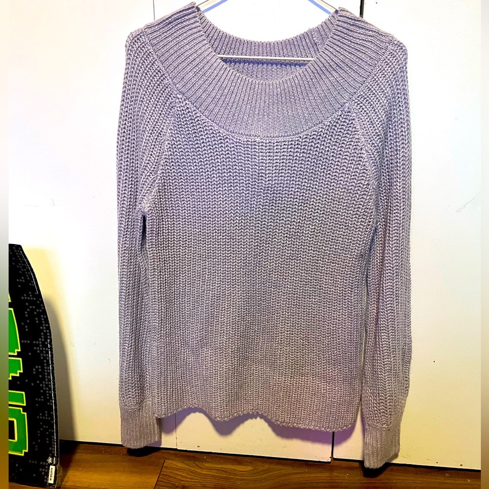 Grey knitted sweater